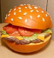 la citrouille du hamburger